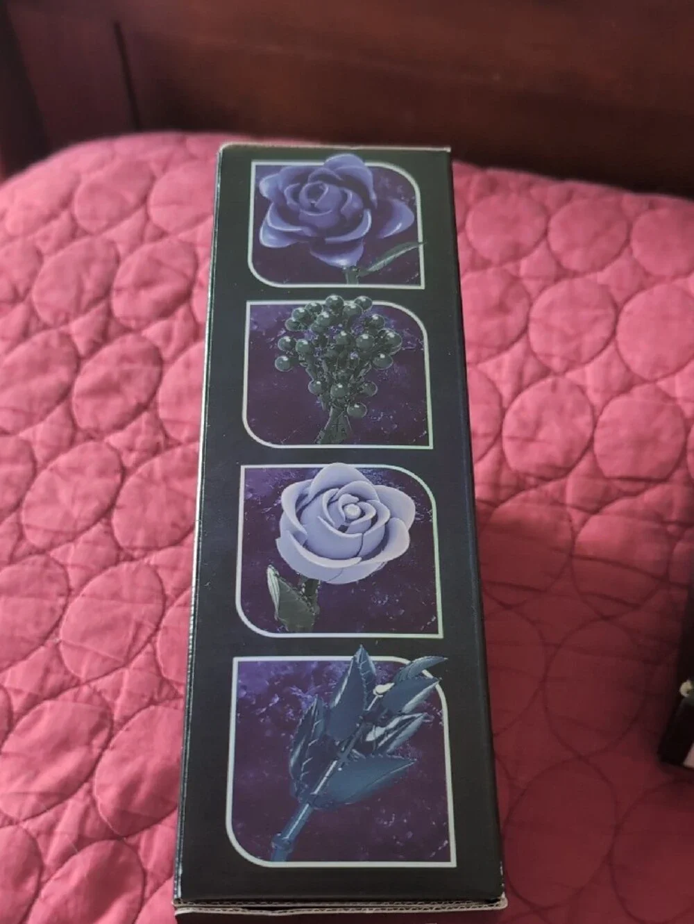 Deep Water Floral 3D Building Set- Shades Of Purple Rose Bouquet